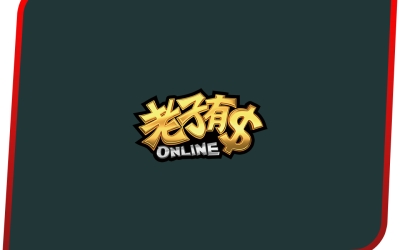 老子有錢娛樂城LOGO，金色中文字搭配美元符號設計的品牌視覺圖案