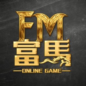 金色立體風格的富馬娛樂城LOGO設計